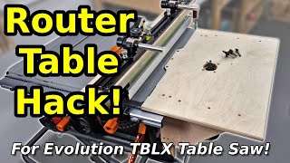DIY Router Table for Evolution R255TBLX | Small Workshop Upgrade