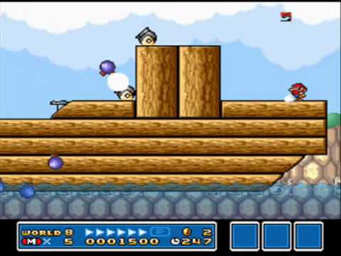 Frank's 2nd SMB3 Hack for Super Mario All-Stars - Battleship