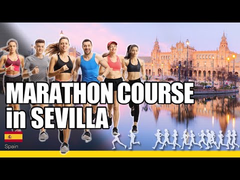 Marathon course at Sevilla Marathon