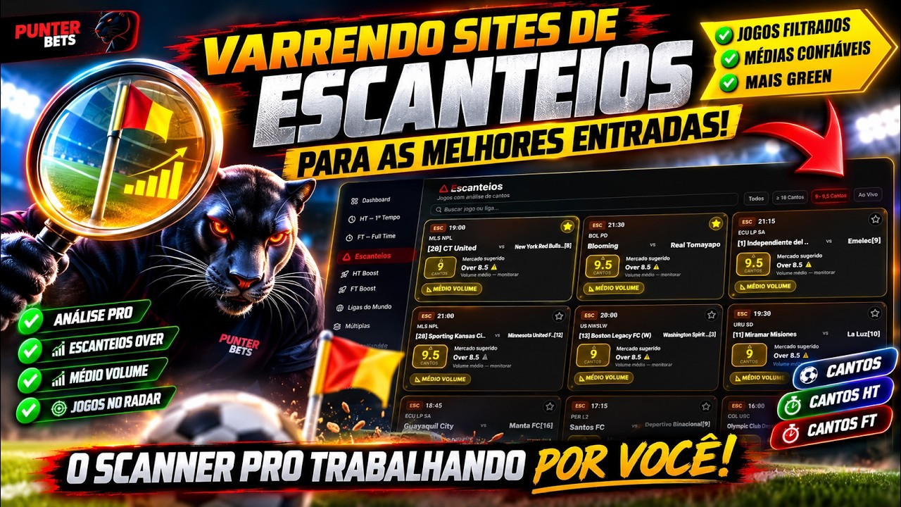 🚀 VARRENDO O MERCADO DE ESCANTEIOS! Veja Como o Scanner PRO Filtra Tudo!