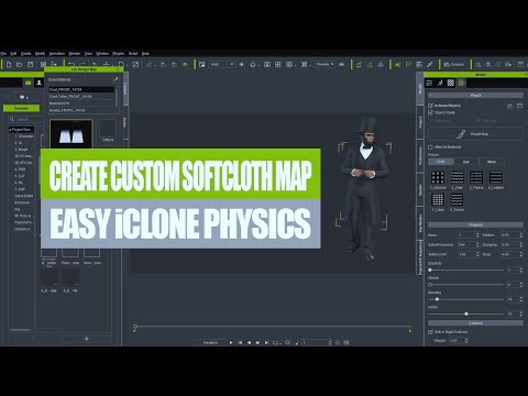 Create Custom iClone Softcloth Map - Easy iClone Physics