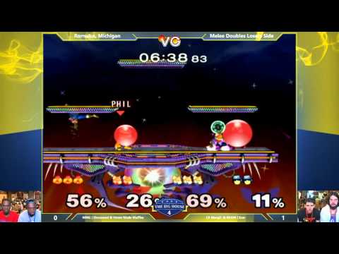 The Big House 4 - Shroomed & HomeMadeWaffles Vs. Mango & Scar - Losers Round 2 - SSBM