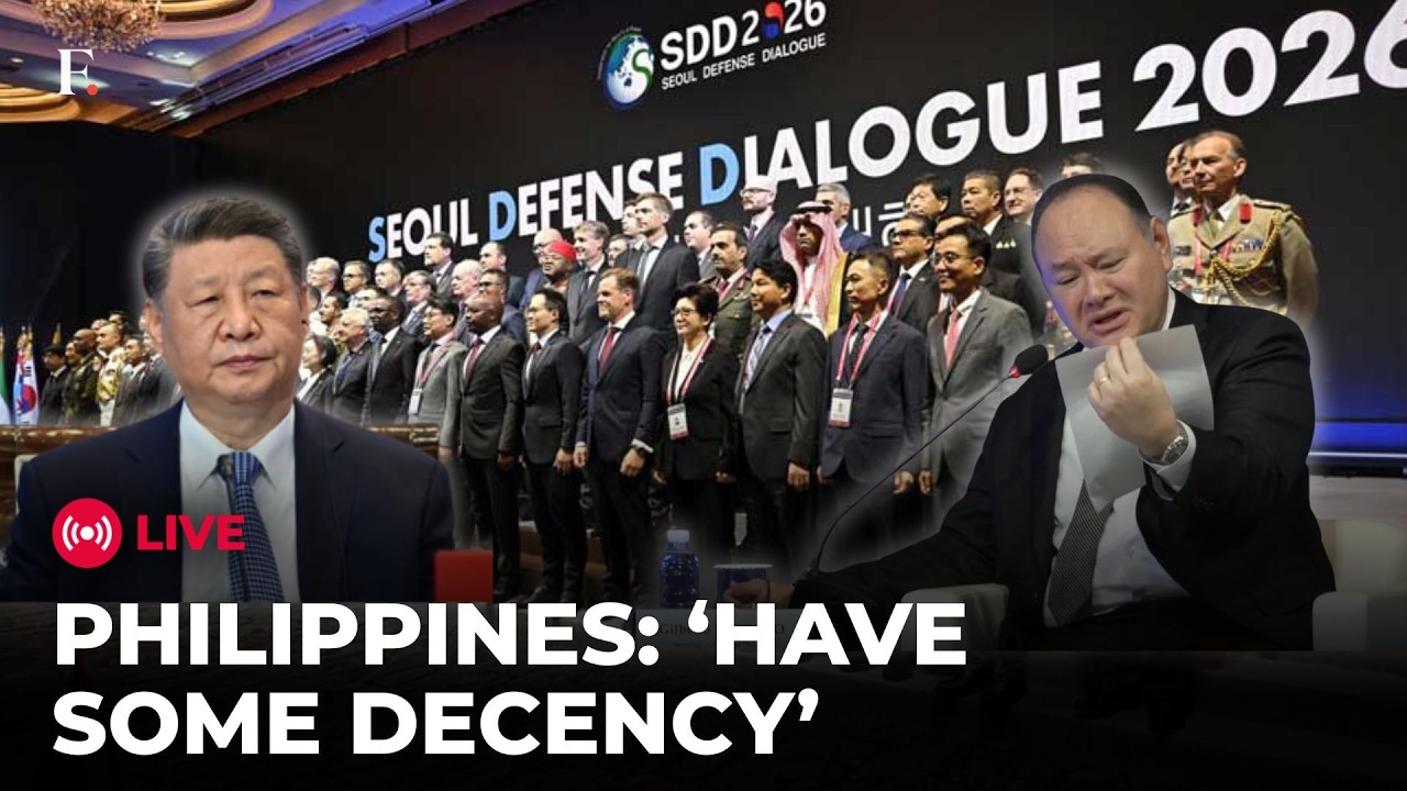 LIVE: China Hands Philippines Defence Chief A Note Mid-Speech, His Response Stuns Seoul Forum