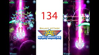GALAXY ATTACK ALIEN SHOOTER [Level 134 WALKTHROUGH] Best Space Arcade & Rocket Game