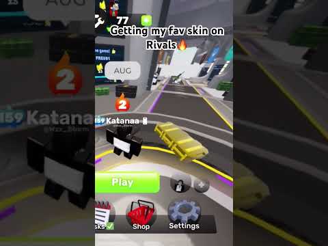 Opening An Skin Case 2, In Roblox Rivals, And getting my fav skin #roblox #rivals #gambler