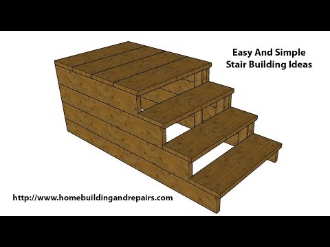 Easy Three Step Stair Building Project #1- 10 1/2 Inch Treads And 7 1/2 Risers