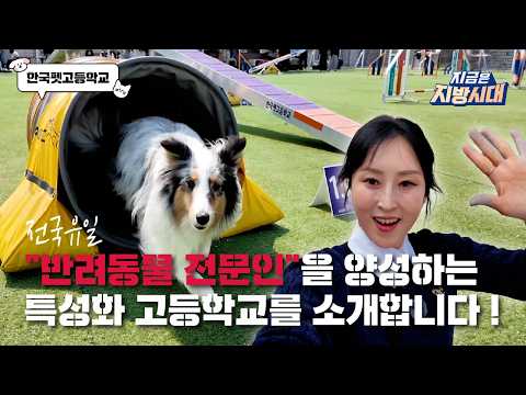 [지금은 지방시대] 전국유일 &quot;반려동물 전문인&quot;을 양성하는 특성화 고등학교를 소개합니다 !