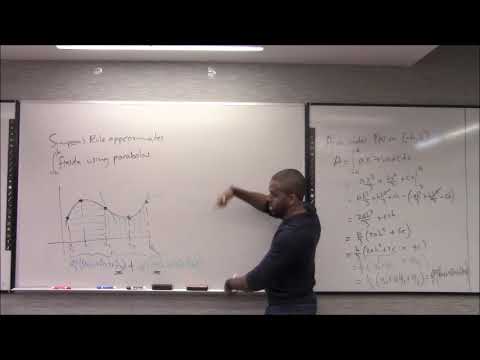 Math 1207-R04 Lecture 15 - Numerical Integration: Simpson's Rule; Trapezoid Rule and their Errors
