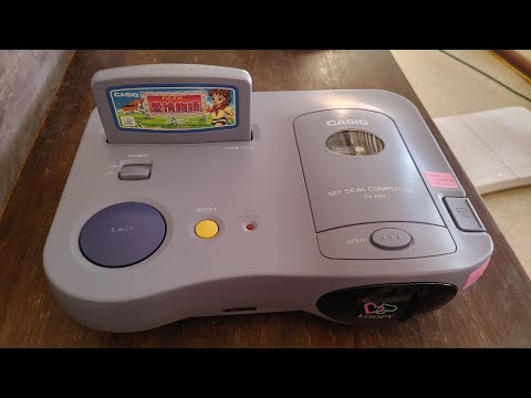 Casio Loopy gameplay and first time sticker printing