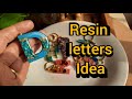 Epoxy resin tutorial /  resin keychain / Resin letters