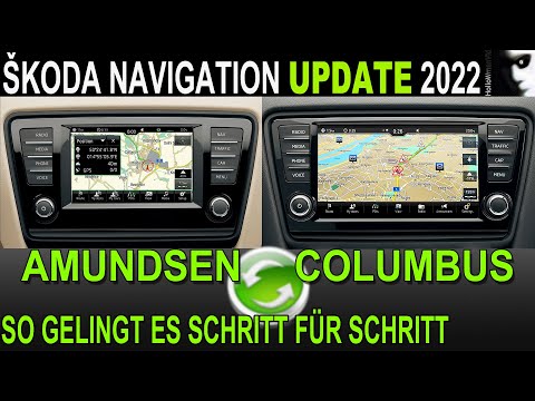 🔄 Navigation Update Tutorial Škoda Amundsen Columbus Kartenmaterial aktualisieren ► So geht es