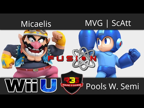 Fusion 4 - Micaelis (Wario) vs MVG | ScAtt (Megaman) - Smash 4 Pools W. Semi