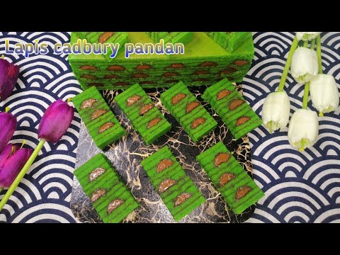 Resepi kek lapis cadbury pandan