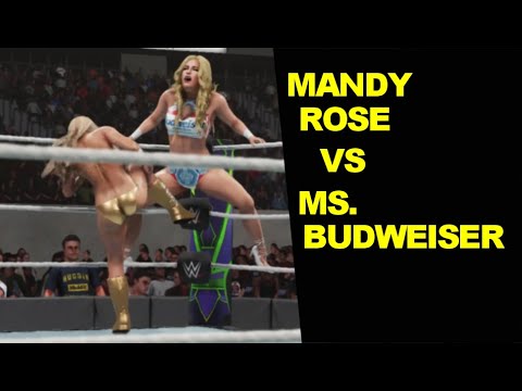 WWE 2K19 Mandy Rose vs Ms. Budweiser - Knockout Match