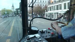 Tram driving method in Zürich