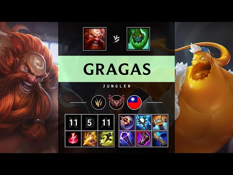 Gragas Jungle vs Zac - TW Grandmaster Patch 25.18