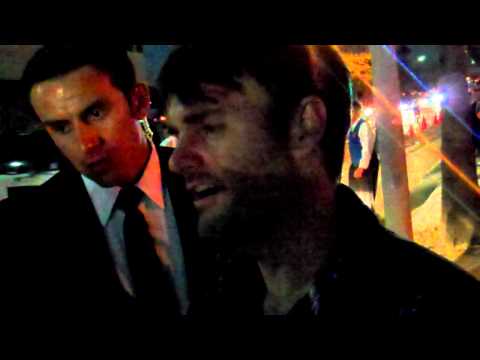 will forte signing autographs at fox party in LA 9 12 11