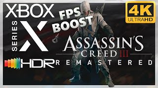 [4K/HDR] Assassin's Creed 3 Remastered / Xbox Series X Gameplay / FPS Boost 60fps !