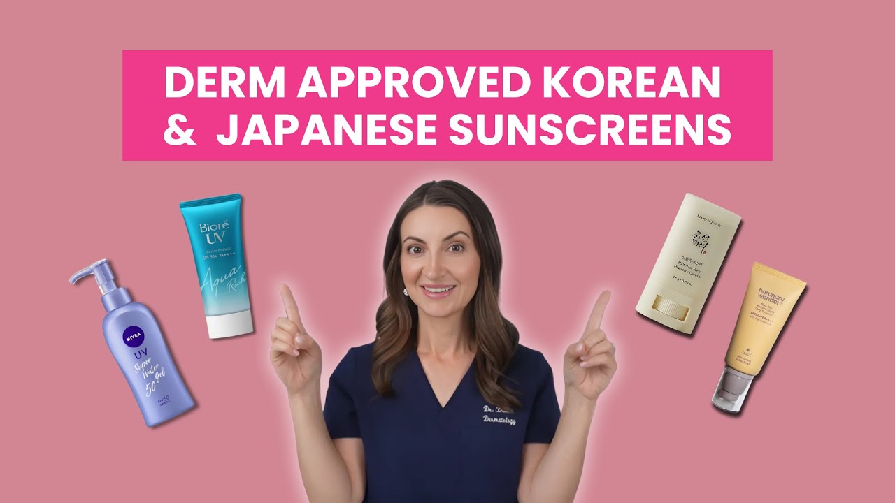 Dermatologist Reviews the Best Korean & Japanese Sunscreens 🌞 | Dr. Aleksandra Brown