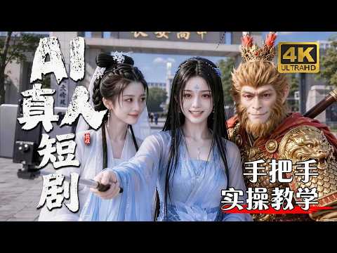 【2026最新保姆级AI短剧教程】【免费送全套资料包】全流程无私分享！手把手教学，全程干货无废话！轻松学会！