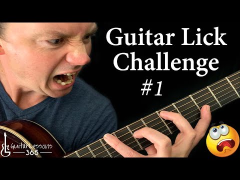 Guitar Lick Challenge No.1 - GuitarLessons365