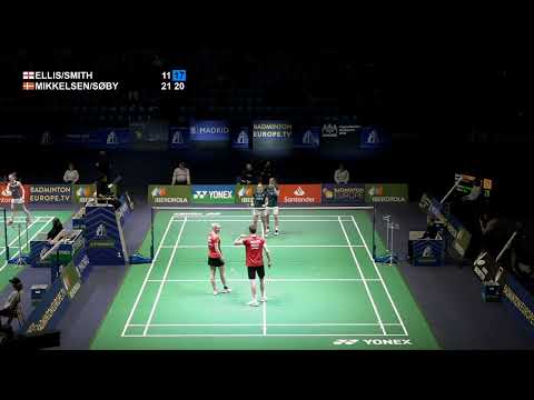 Match Point - Ellis / Smith vs Mikkelsen / Søby - XD, QF - European Championships 2022