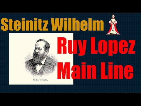 Steinitz, Wilhelm x Pillsbury, Harry Nelson. Ruy Lopez, Main Line. 1895.