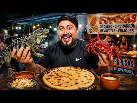 POCOS SE ATREVEN  A PROBAR LAS PUPUSAS de GARROBO y de CANGREJO 🫢