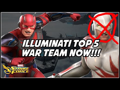 Illuminati A Top 5 War OFFENSE Team... For Whales... | Top 10 For FTP | Marvel Strike Force