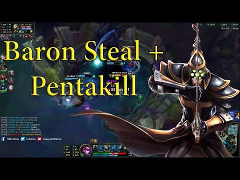 Gosu's team gets baron stolen and penta killed by Master Yi