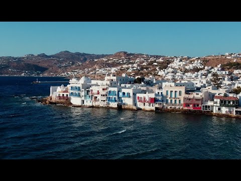 The Island of Mykonos, Greece [FromAbove] [4K]