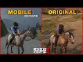 Red Dead Redemption 2 Mobile(fan made) Vs Original Gameplay Comparison