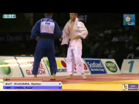 Judo 2013 European Open Men Glasgow: Kuciara (AUT) - Chen (ISR) [-81kg] bronze