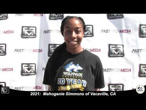 2021 Mahoganie Simmons Catcher Softball Skills Video - Lady Wolfpack