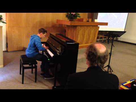 Peet D., (12J.) 3. Klavier-Konzert (mit Evert G.), September 2013