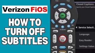 How To Turn Off Subtitles On Fios Tv