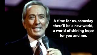 A Time For Us  ANDY WILLIAMS (with lyrics)