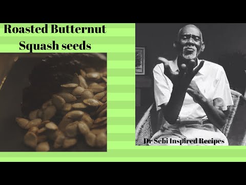 How to make Alkaline Roast Butternut Squash seeds Dr Sebi Style