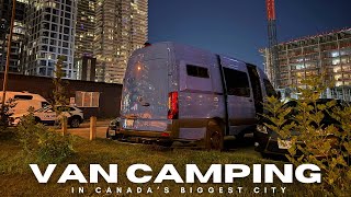 Camping In a 24 Hour Parking Lot Downtown Toronto. Buskers Fest