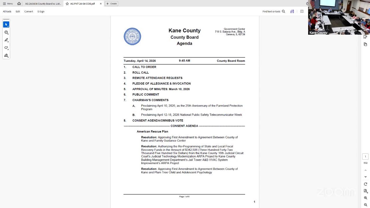 Kane County Board April 14 2026