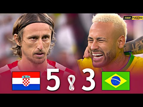 THE MOST SUSPENSIVE MATCH OF THE 2022 WORLD CUP / Neymar, Modric, Vinicius