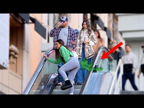Farting On The Escalator Prank!