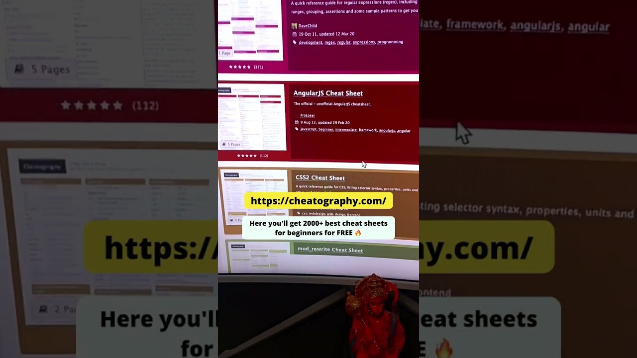 2000+ FREE Cheat Sheets for Programmers 🤩😱🔥