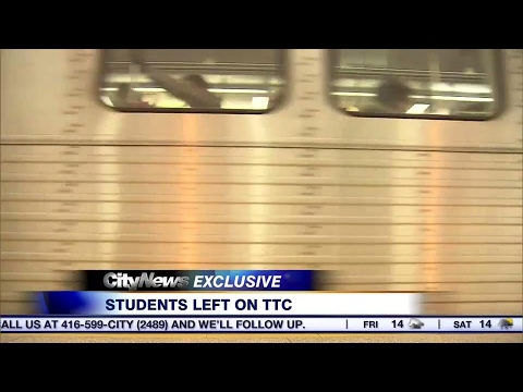 Students separated on the TTC during class outing