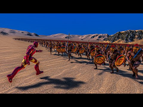 5.000 IRONMAN vs 25.000 SPARTANS - Ultimate Epic Battle Simulator UEBS