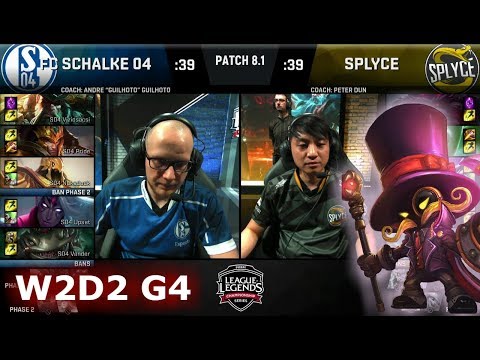 FC Schalke 04 vs Splyce | Week 2 Day 2 of S8 EU LCS Spring 2018 | S04 vs SPY W2D2 G4