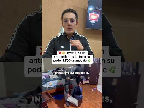 🥺❌Joven sin antecedentes atrapado con 1.500 granos de 🌿 en #ambato #tungurahua #ecuador #2026