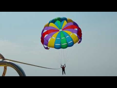 Parasailing at Elephant Beach , Havelock