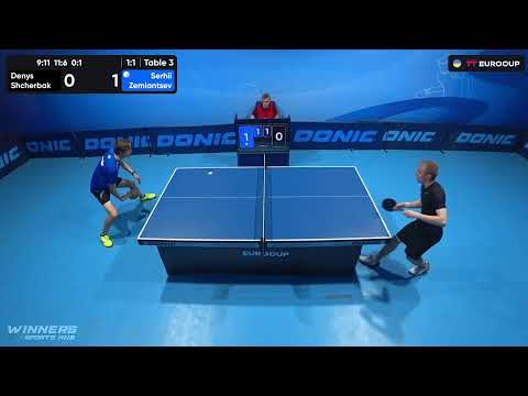 19:15 Denys Shcherbak - Serhii Zemiantsev 13.09.2023 TT Euro.Cup Ukraine Star. Table 3