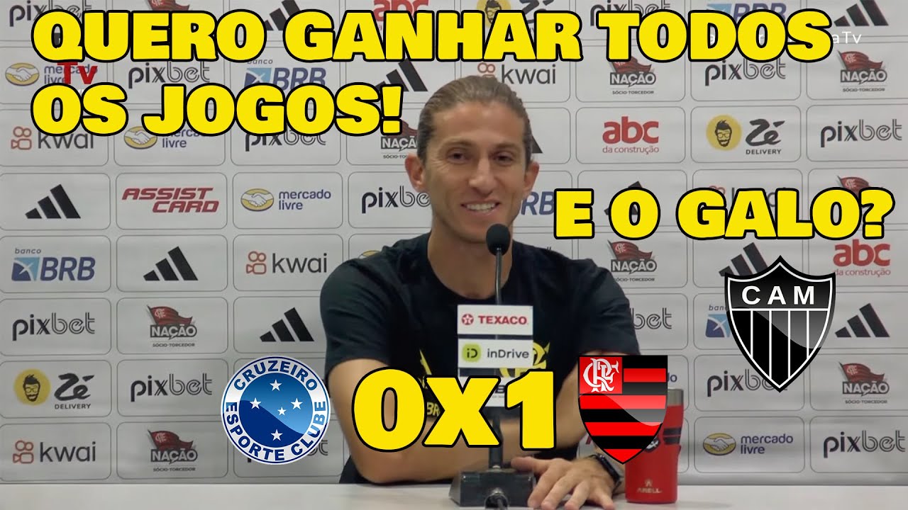 MAIS UMA AULA DE FILIPE LUÍS! CRUZEIRO 0x1 FLAMENGO - OLHA O QUE ELE FALOU DE DINIZ...